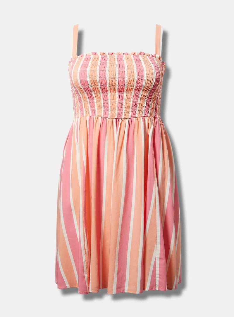 Smocked Tube Mini Dress