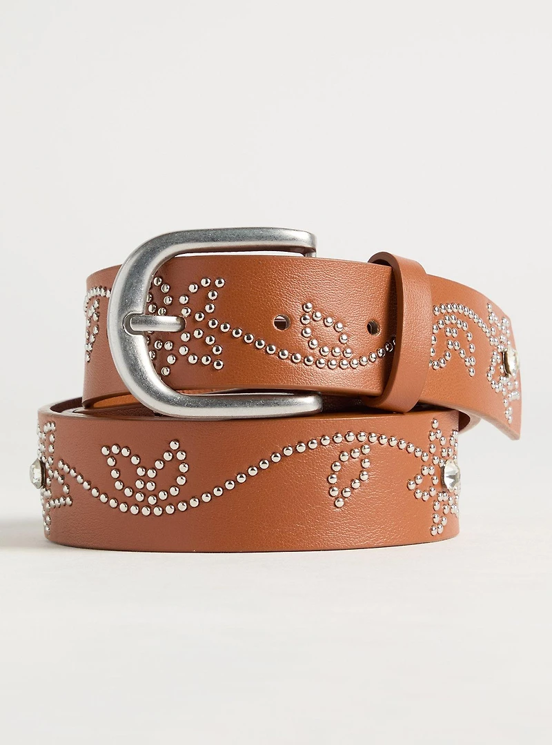Floral Studded Belt