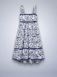 Belle Isle Maxi Babydoll Poplin Dress