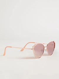 Pearl Metal Cateye Sunglasses
