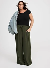 Super Soft Ribbed Boat Neck Tee