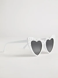 Pearl Heart Cateye Sunglasses
