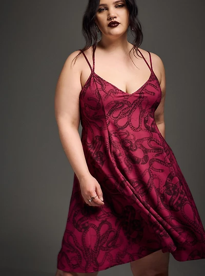 Nightfall Strappy-Back Mini Dress