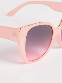 Translucent Cateye Smoke Lens Sunglasses