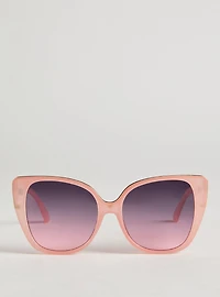 Translucent Cateye Smoke Lens Sunglasses