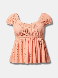 Cap Sleeve Babydoll Top