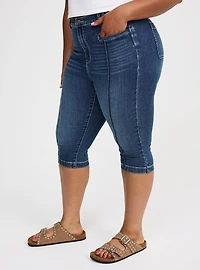 High-Rise Cropped Skinny Capri Jean
