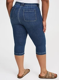 High-Rise Cropped Skinny Capri Jean