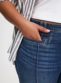 High-Rise Cropped Skinny Capri Jean