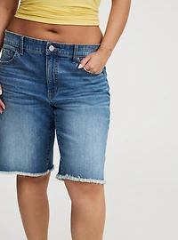 Baggy Mid-Rise Bermuda Short