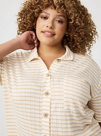 Collared Crop Top