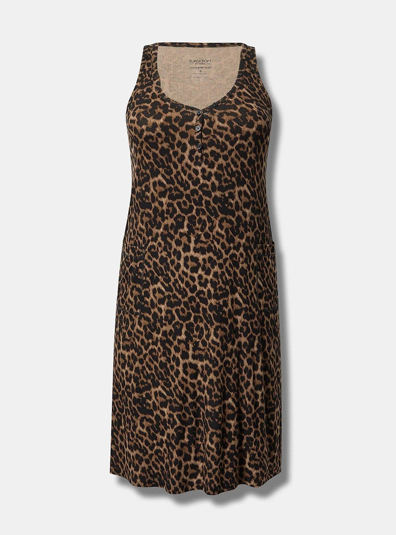 Ribbed Midi Lounge Dress