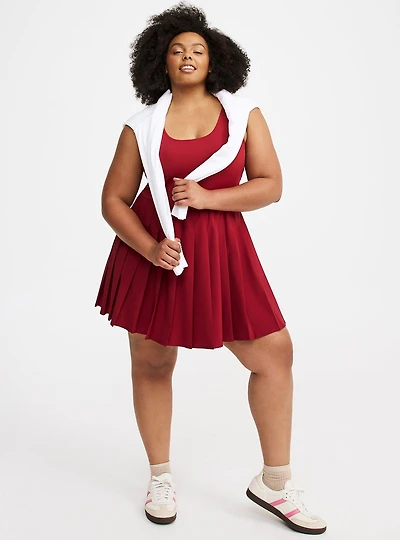 Performance Core Pleated 2fer Active Dress