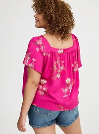 Challis Flutter Sleeve Top