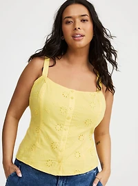 Cotton Eyelet Cami