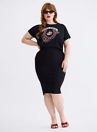 Retro Chic Pencil Skirt