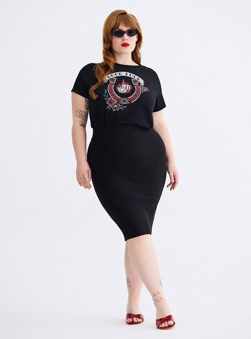 Retro Chic Pencil Skirt