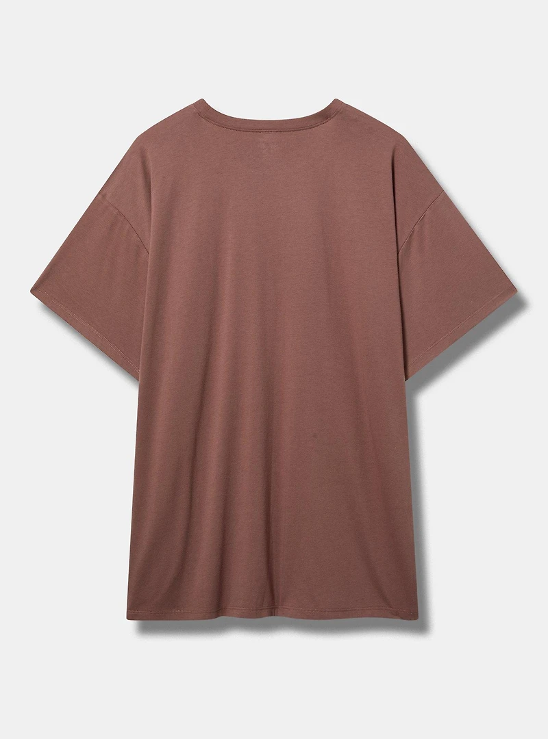 Journey Oversized Cotton Crew Tunic Tee