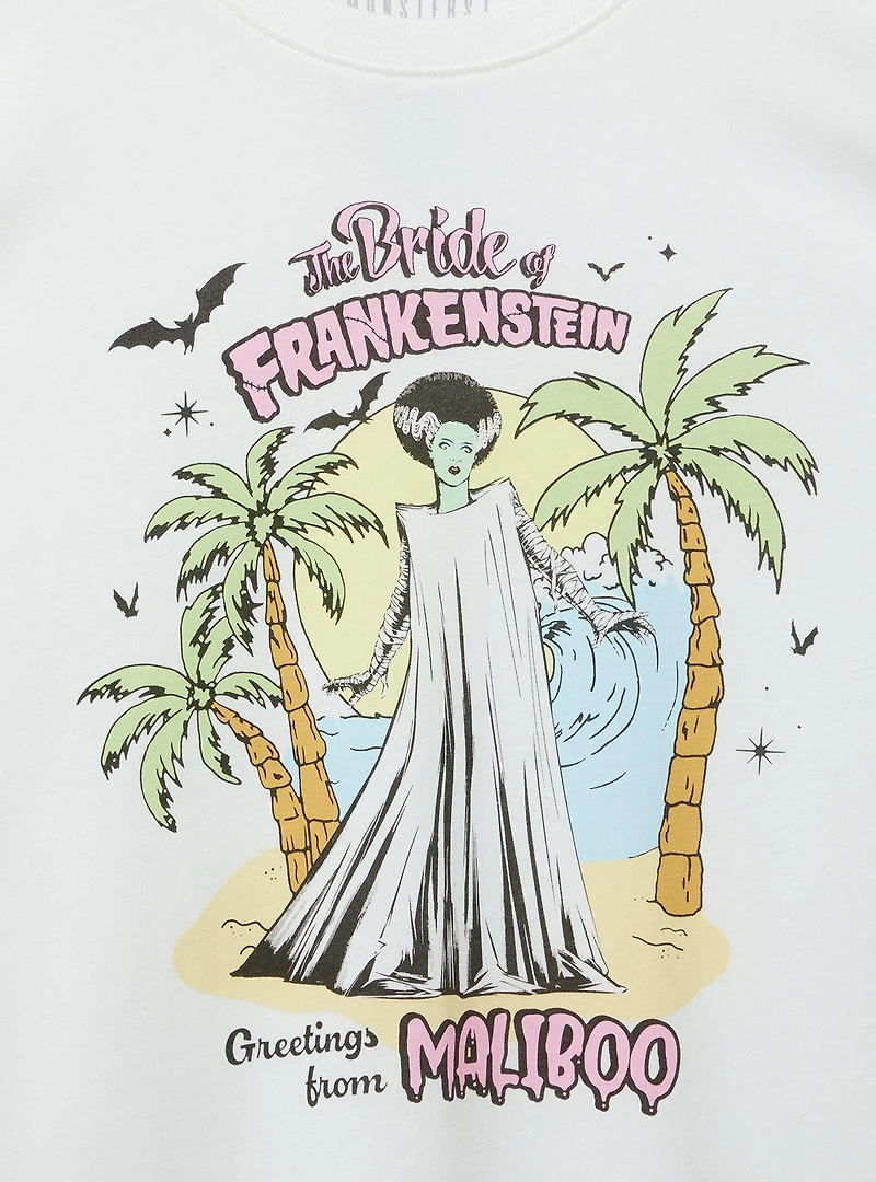 Bride of Frankenstein Oversized Cotton Tunic Tee