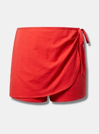 Beach Linen Side-Tie Skort