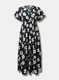 Y-Neck Tiered Maxi Dress