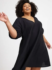 V-Neck Mini Dress