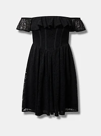 Mini Lace Off-Shoulder Dress