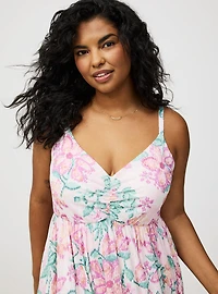 Sleeveless Tie-Back Midi Dress