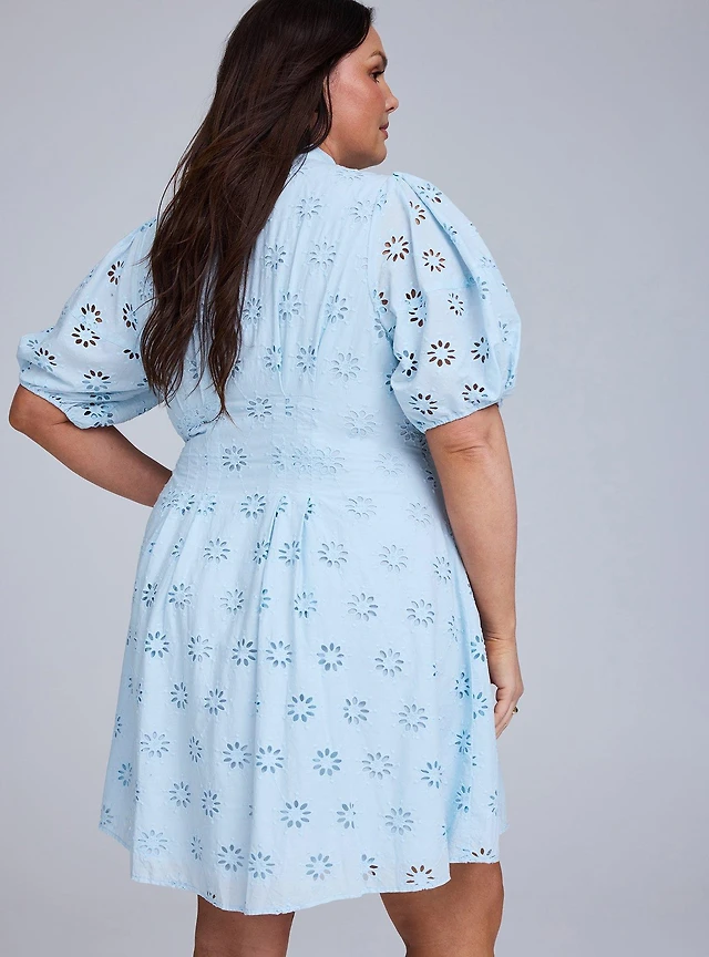 TORRID Belle Isle Eyelet Mini Dress at Hamilton Place in Chattanooga, TN