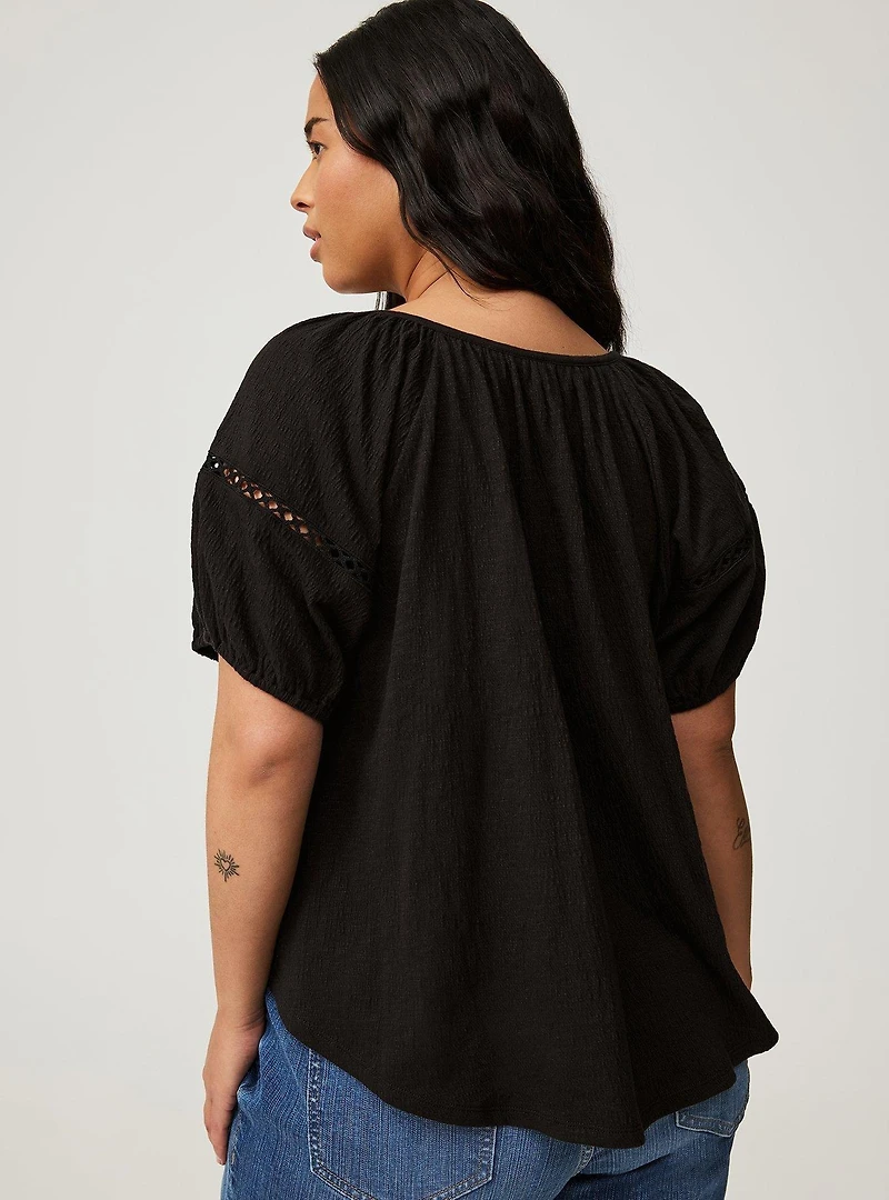 Notch Neck Top