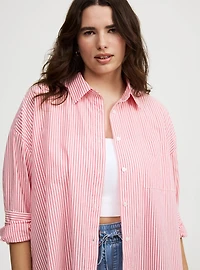 Soft Cotton Drop-Shoulder Shirt