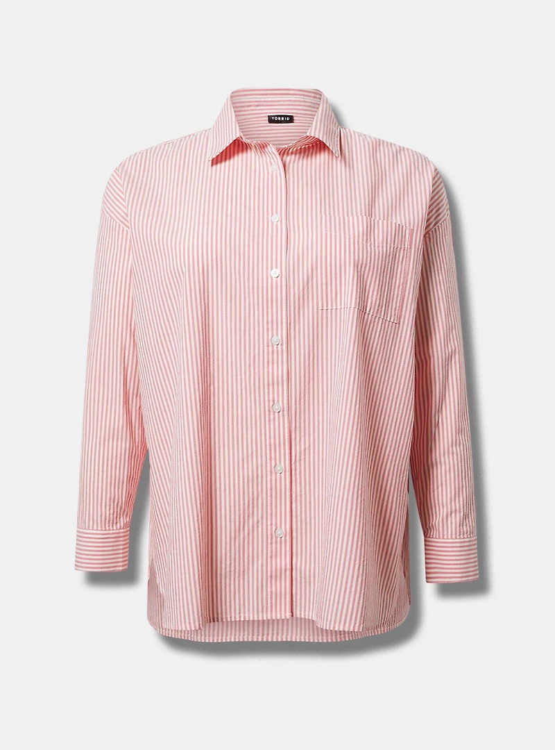 Soft Cotton Drop-Shoulder Shirt