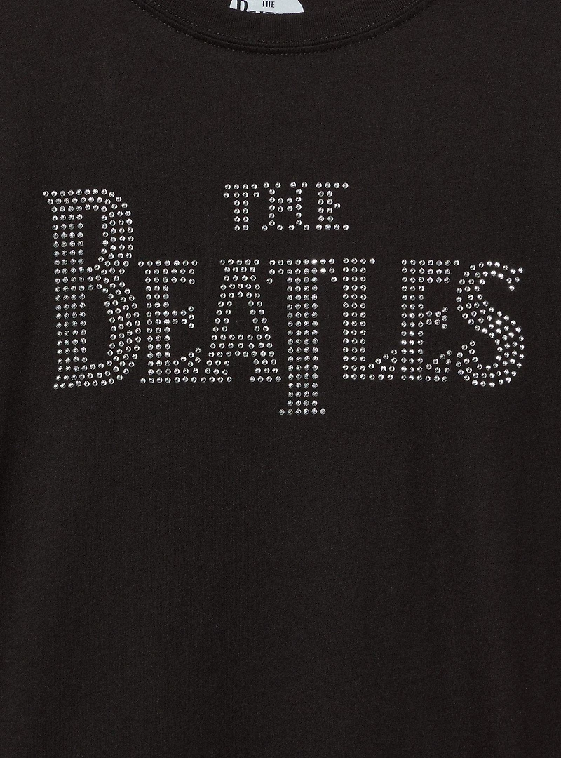 The Beatles Classic Cotton Crew Rhinestone Tee