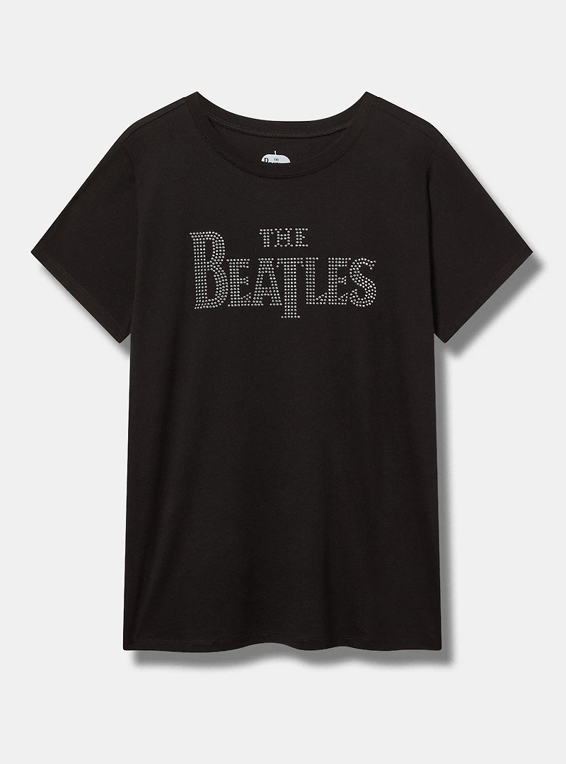 The Beatles Classic Cotton Crew Rhinestone Tee