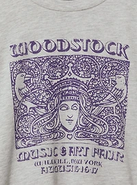 Woodstock Oversized Cotton Crew Tunic Tee