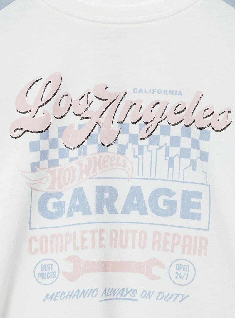 Hot Wheels Crop Raglan Tee