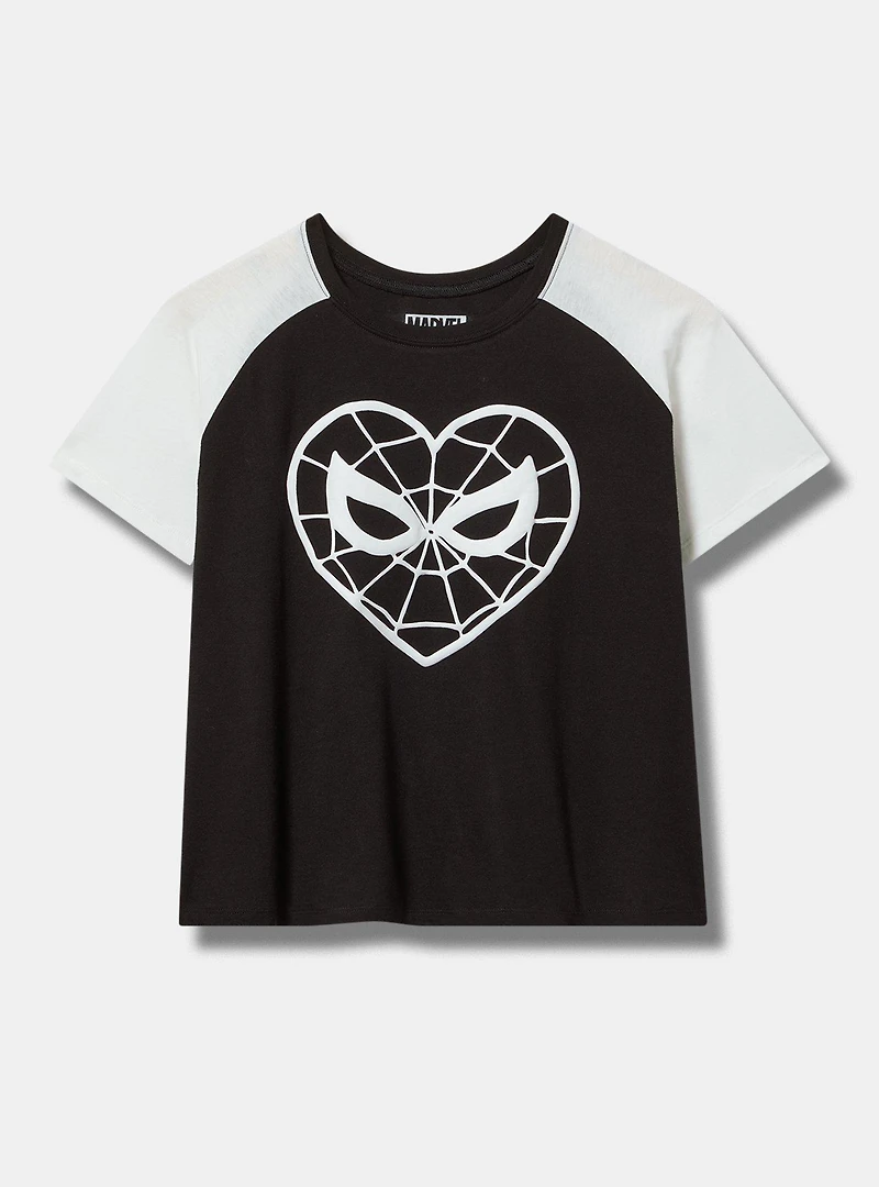 Spiderman Cotton Raglan Puff Tee