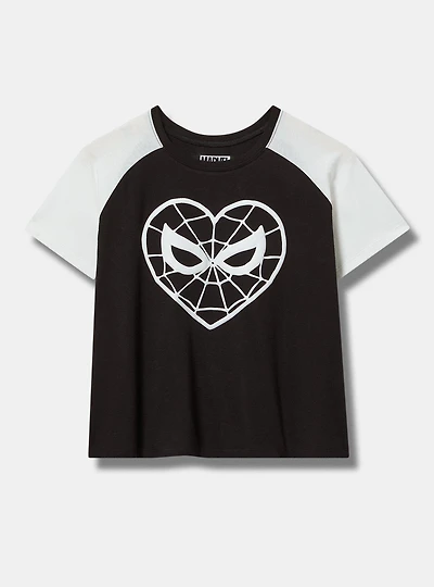 Spiderman Cotton Raglan Puff Tee