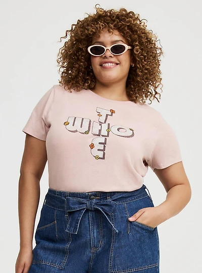 The Who Classic Cotton Crew Embroidery Tee