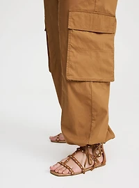 High-Rise Poplin Parachute Pant