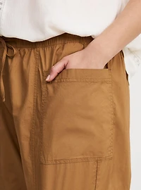 High-Rise Poplin Parachute Pant