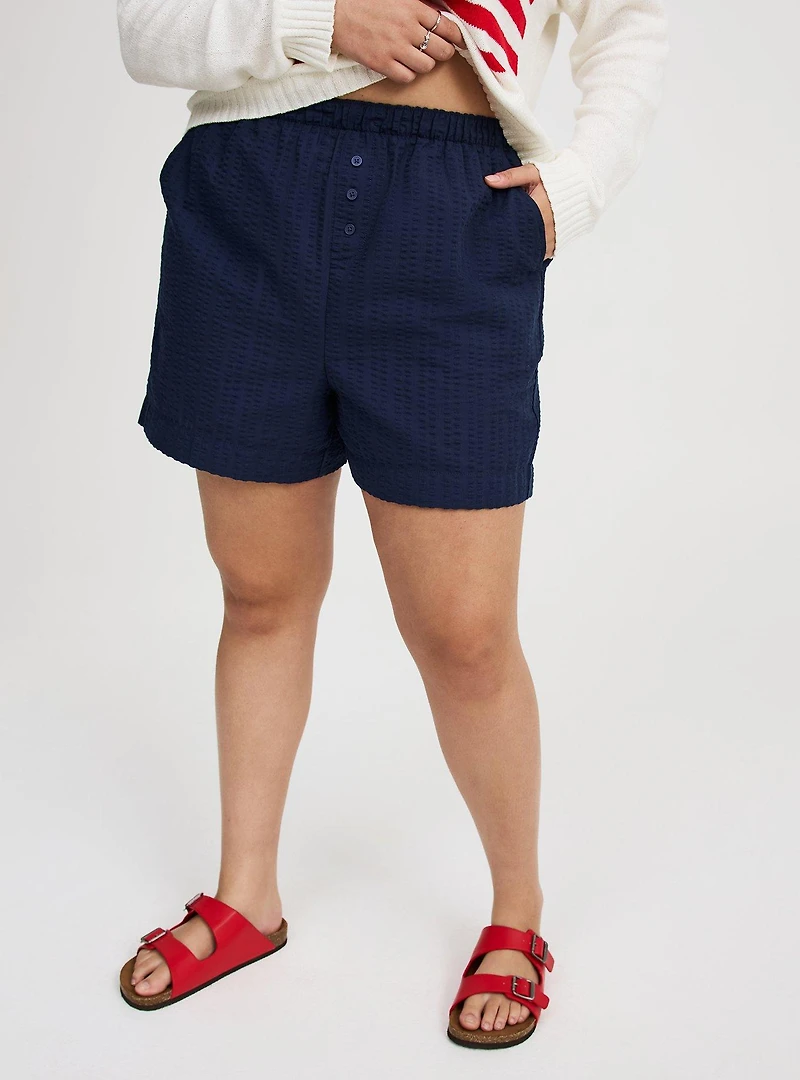 Pull-On High-Rise Boxer Short