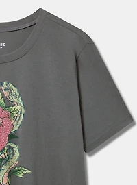 Tattoo Snake Classic Fit Heritage Jersey Crew Tee