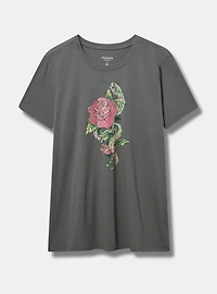 Tattoo Snake Classic Fit Heritage Jersey Crew Tee
