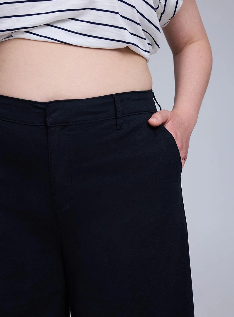 Belle Isle Wide-Leg Ankle Trouser