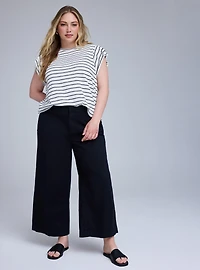 Belle Isle Wide-Leg Ankle Trouser