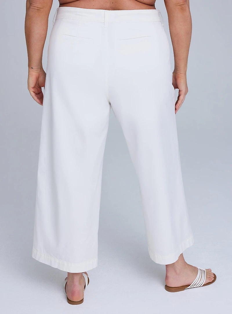 Belle Isle Wide-Leg Ankle Trouser