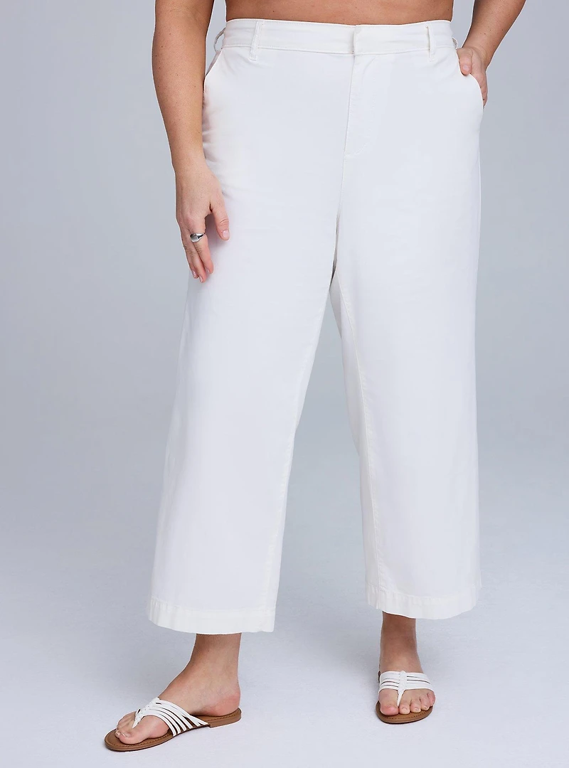 Belle Isle Wide-Leg Ankle Trouser