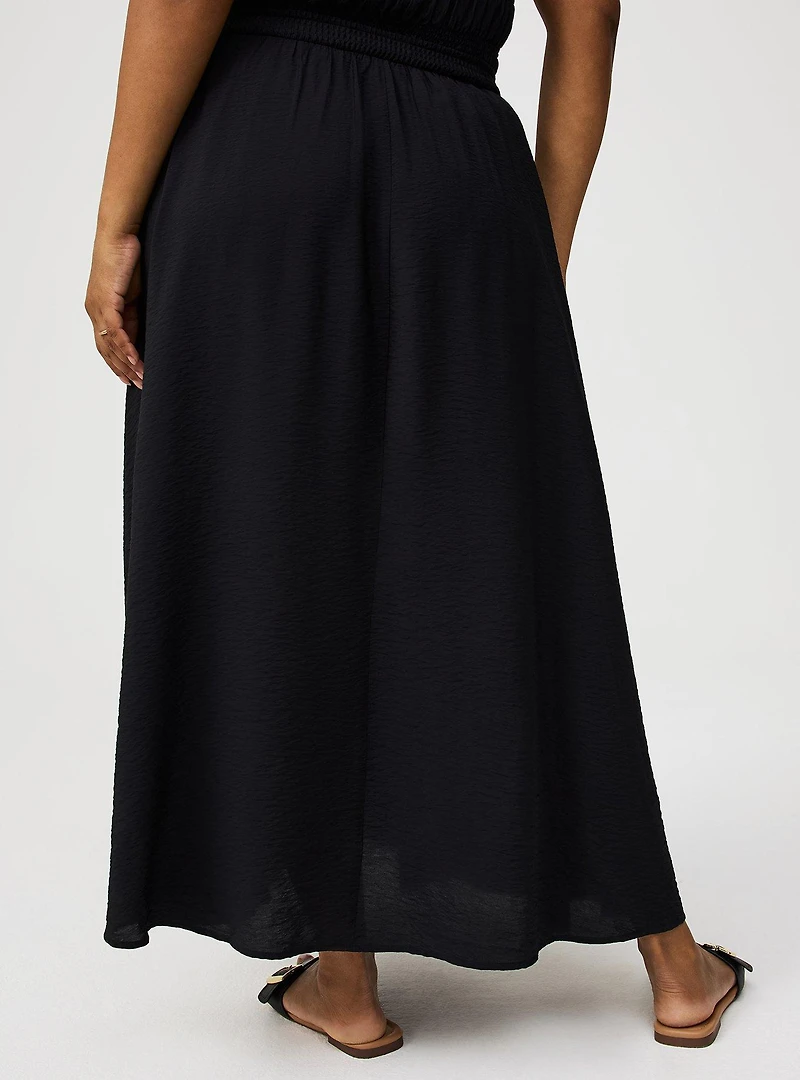 Tea Length Shirred Skirt