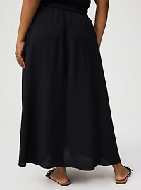 Tea Length Shirred Skirt